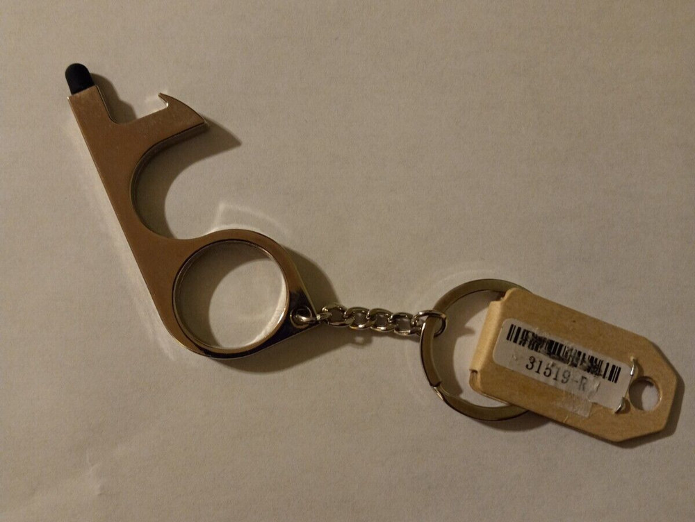 Touchless Door Opener Keychain,  Avoid Germs. With Touchpad Stylus.