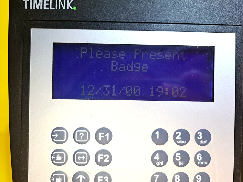 ⚡UNTESTED BUT POWERS ON⚡TIMELINK TLT6100 TIME CLOCK ATTENDANCE TERMINAL TRACKING