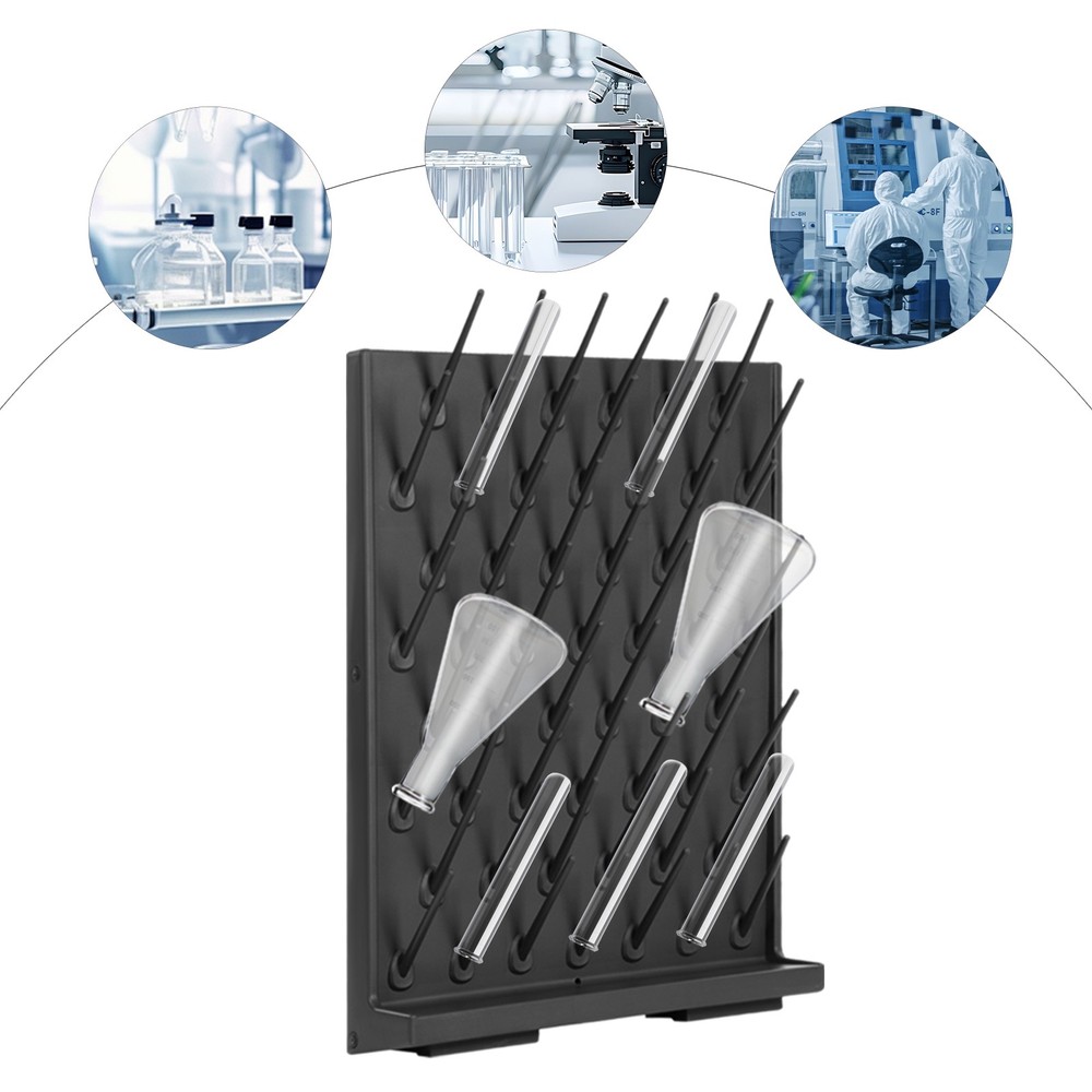 Bottle Drying Rack Lab Removable Glassware Drying Rack Lab PP Draining Rack