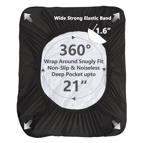 King Size Waterproof Mattress Pad - Cooling, Noiseless, Deep Pocket Protector