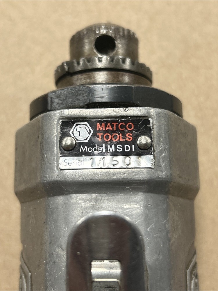 MATCO Tools MSDI Air Pneumatic Drill broken Chuck READ