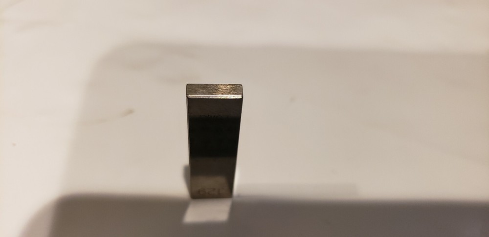 .129" Fowler Rectangular Steel Gage Gauge Block.