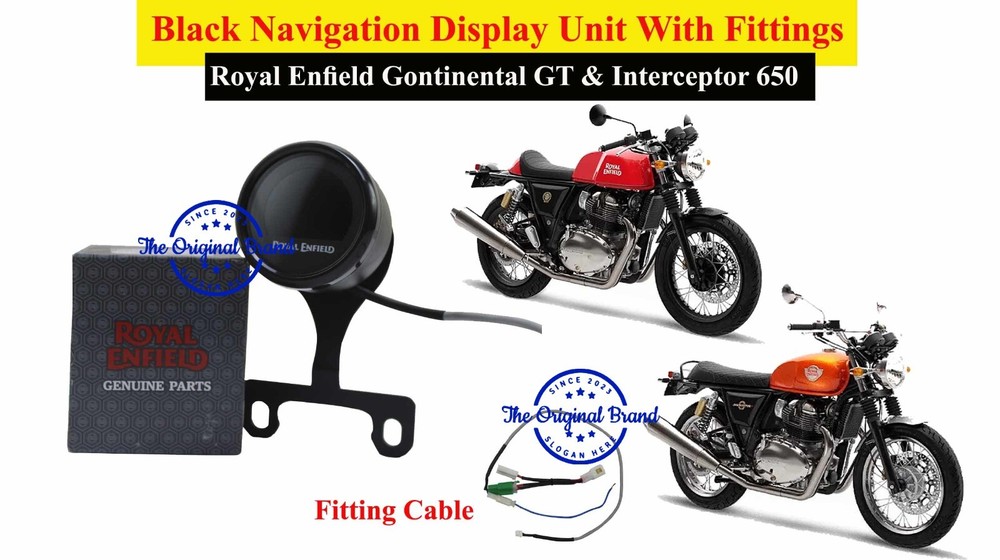 Royal Enfield "Black  Navigation Display Unit With Fitting Gt & Interceptor 650"