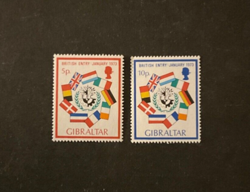 Gibraltar Scott #294-5 never hinged
