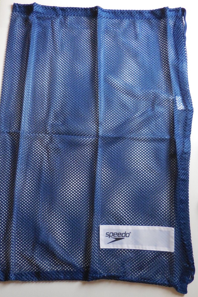 SPEEDO Mesh Equipment Bag Navy Blue/White/Black