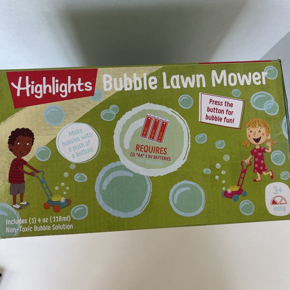 Highlights Bubble Lawn Mower Pink and Yellow