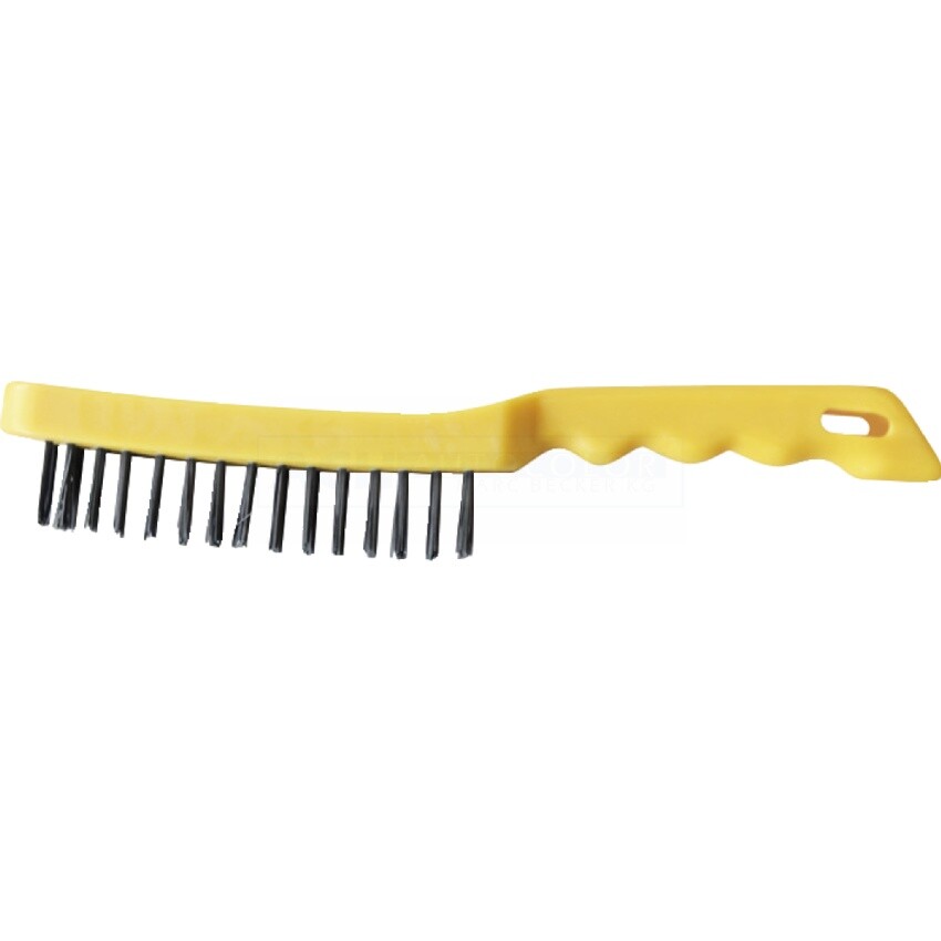 GYS Steel Brush - 4 Row - Plastic Handle - 044241