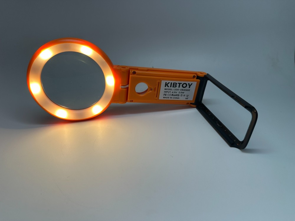 Kibtoy LED Illuminated Lighted Magnifying Glass
