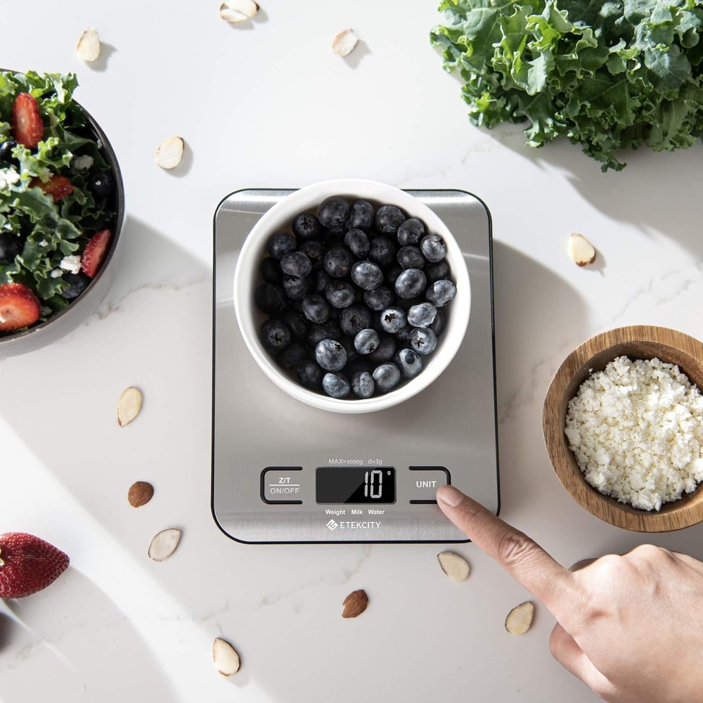 Food Scale, 11lb Kitchen Scale LCD Display, 5 Units Tare Function