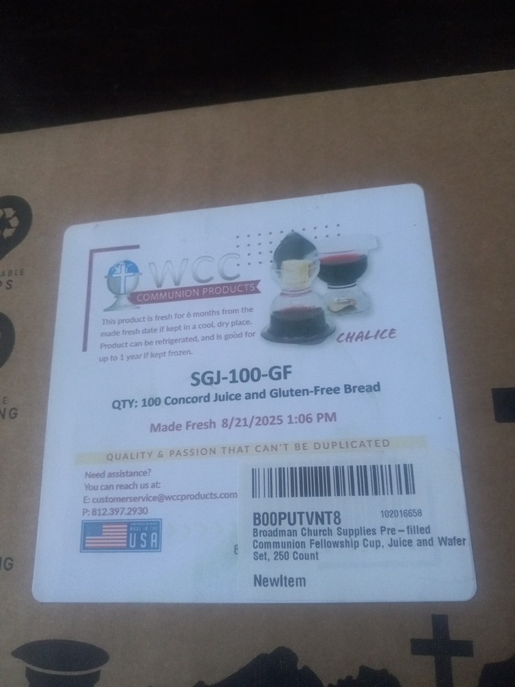 Concord Grape Juice and Bread- 100 Pack