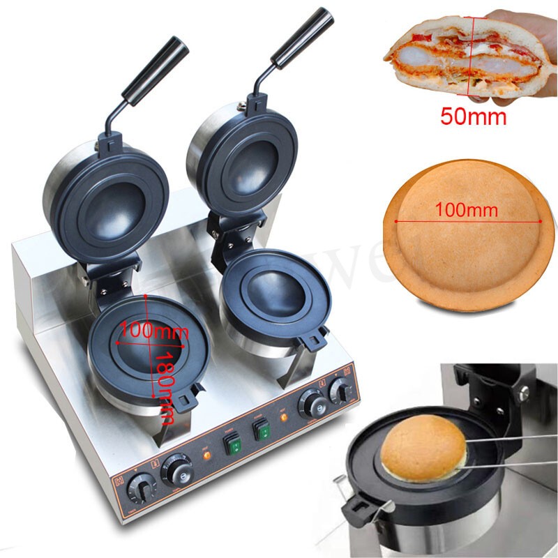 Electric Burger Maker Nonstick Ice Cream Waffle Machine Panini Press Maker..