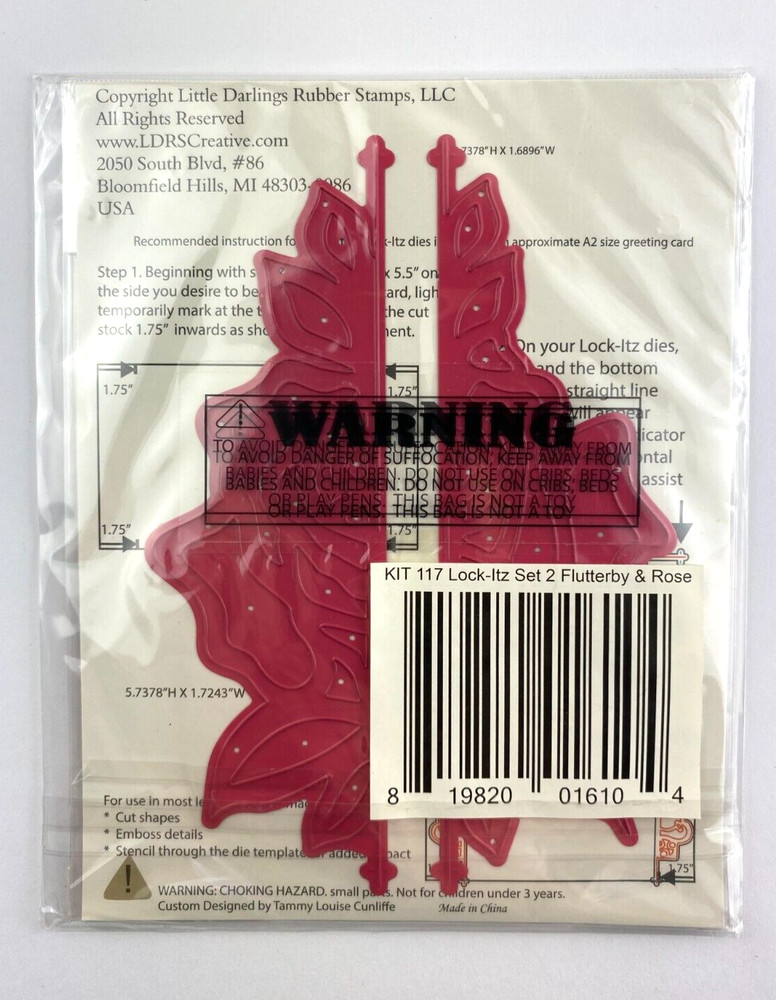 LDRS Lock-Itz - FLUTTERBY DIE - Interlocking Dies - Butterfly