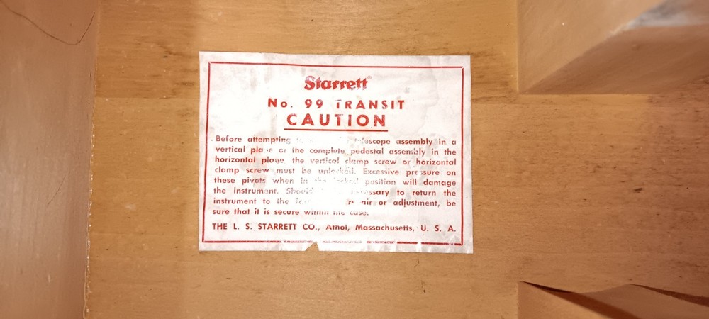 Vintage Starett Transit & Level No. 99