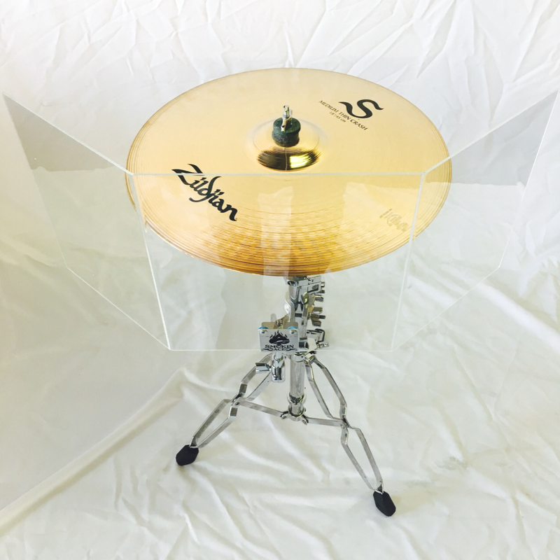 NEW!!! DRUM / CYMBAL SHIELD FOR CYMBALS UP TO 24" - Decrease Cymbal Volume 40%