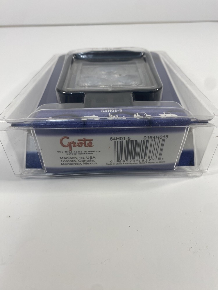Grote 64H01-5 Clear Led Square Work Lamp Retail Pack