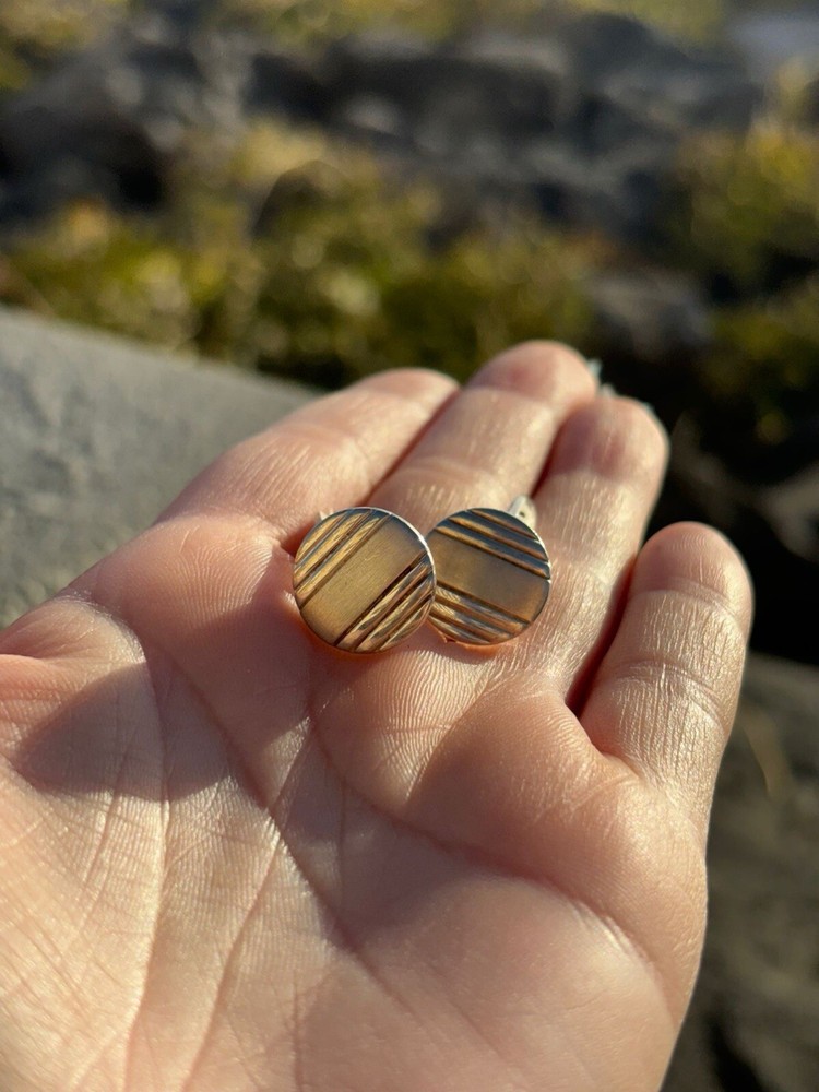 925 Silver Round Cufflinks