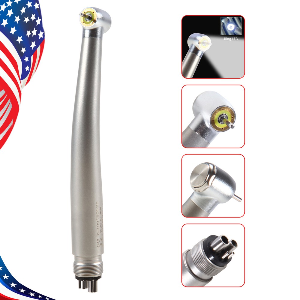 Dental Ring LED Optic High Speed Handpiece E-Generator Shadowless 4 Hole ASk po