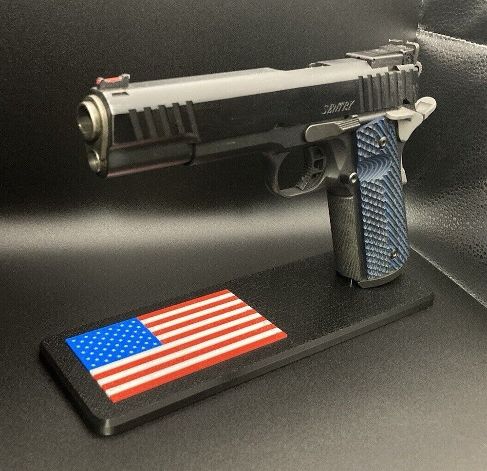 American Flag Pistol Display And Storage Stand