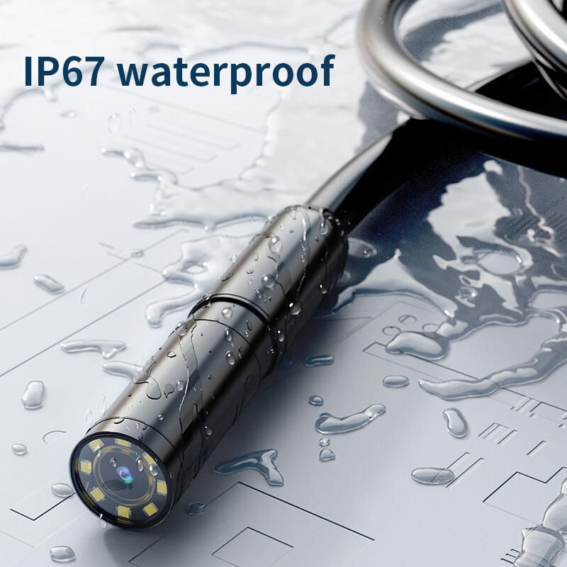 9.9FT 8LED Borescope Endoscope Snake Inspection Scope Camera for iPhone Android