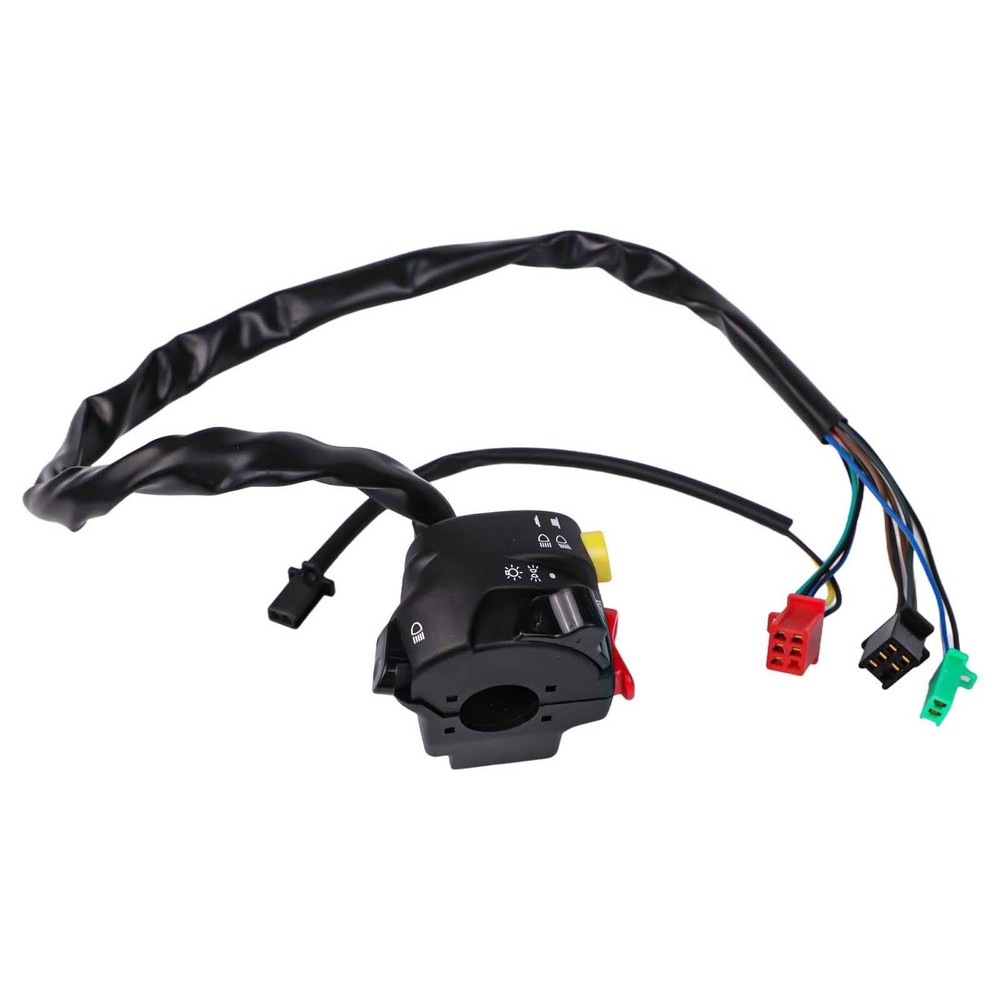 Sleek Black Motorcycle Switch Compatible with Various Models for Daily Use
