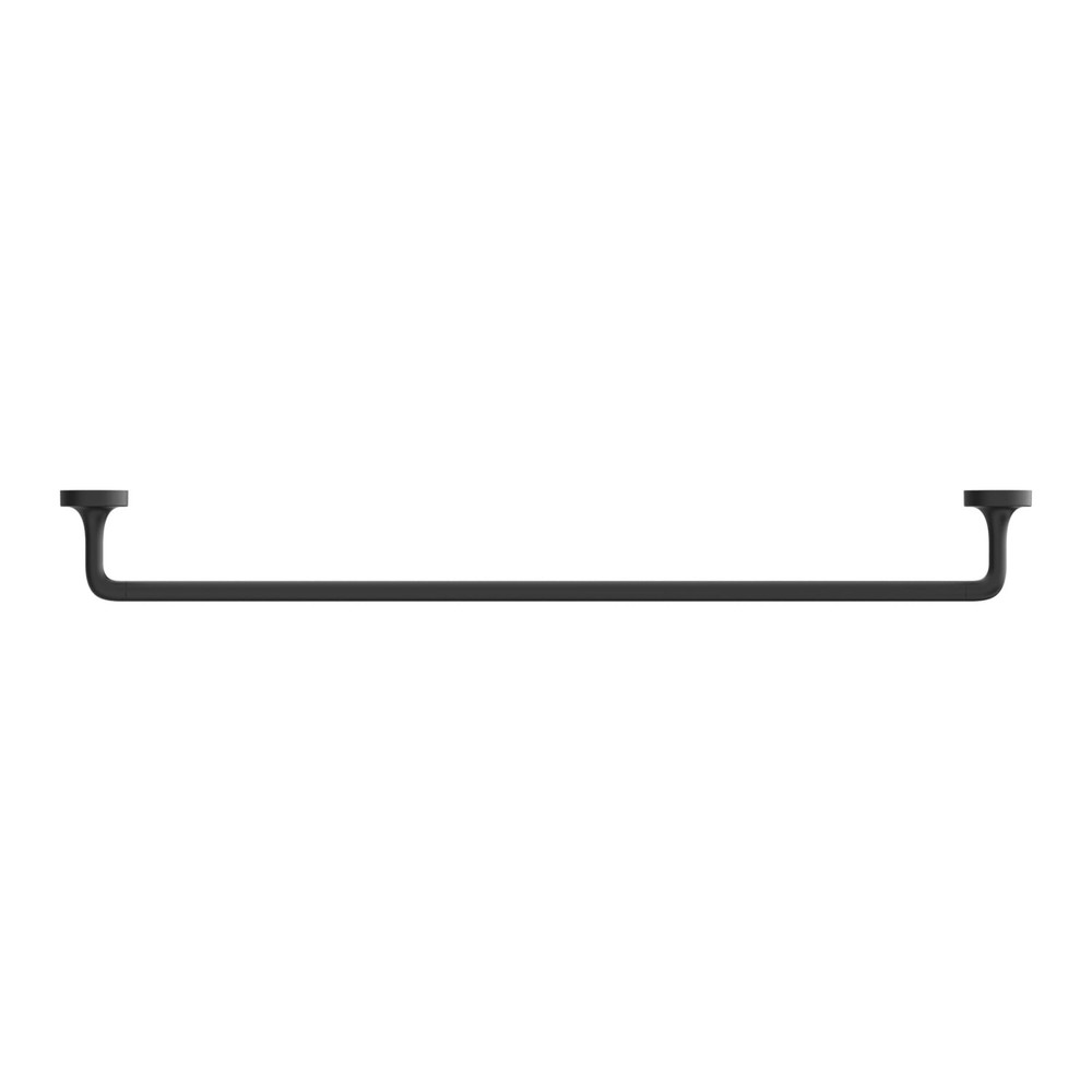 Clean Modern Collection 24" Wall Mount Towel Bar Matte Black