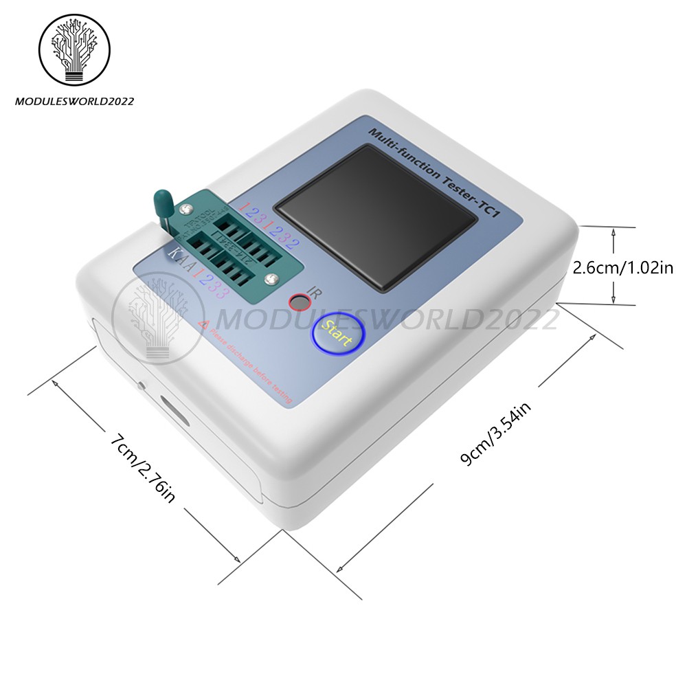 LCR-TC1 Transistor Tester TFT Diode Triode Capacitance Meter NPN PNP MOSFET