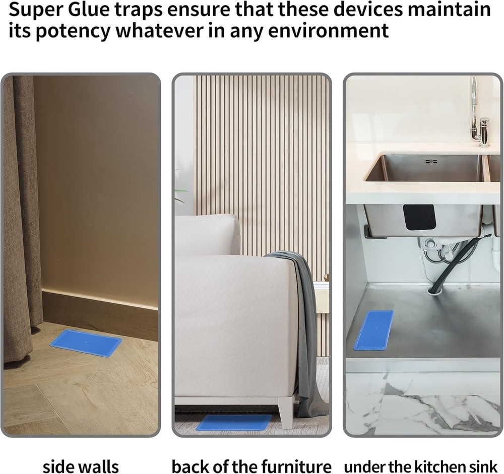 4 Pack Non-Toxic Sticky Mouse Traps - Safe & Effective Pest Control Solution