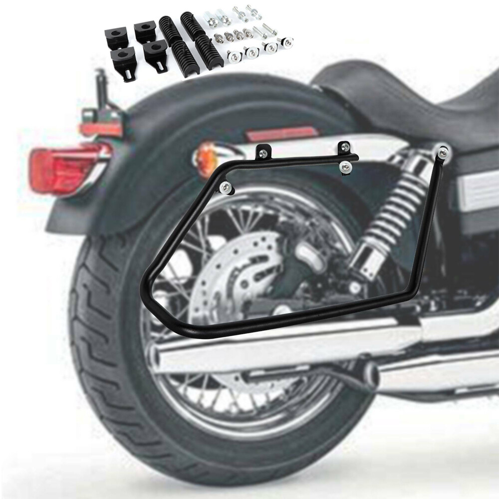 Saddlebags Conversion Mount Brackets Kit For Harley Dyna Models FLH Fat Bob FXDF