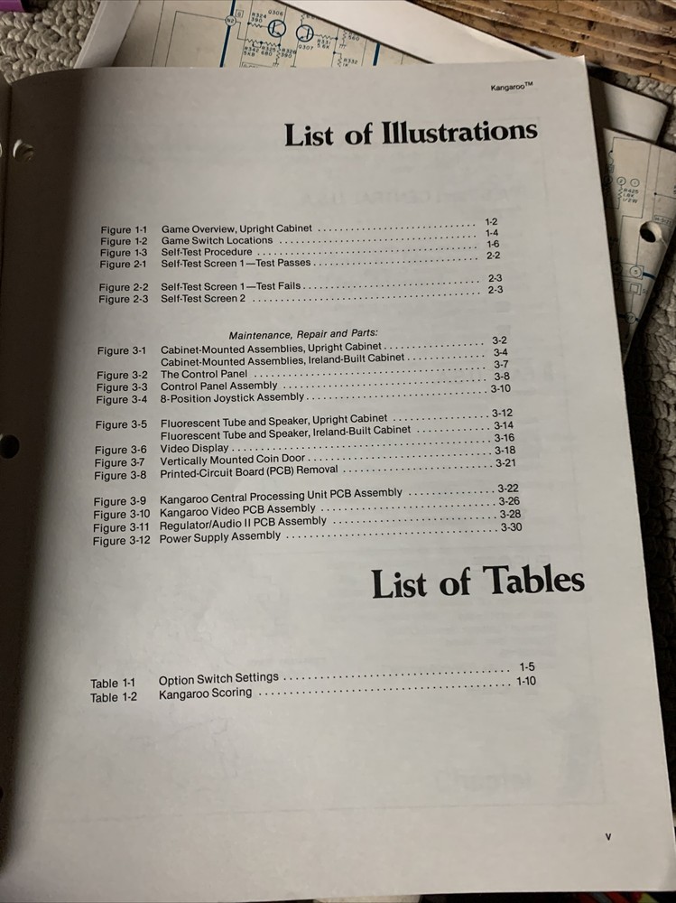 Original Kangaroo Set Atari manual ARCADE Video GAME owners manual