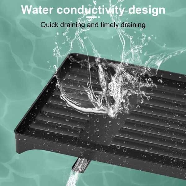 TWINS CHA & SAL Foldable Over The Sink Dish Drying Rack with Drainage, Stainless