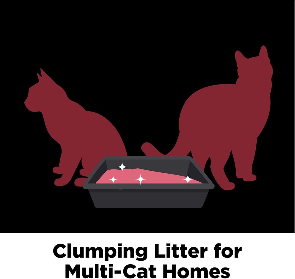 Cat Litter Clay 37 lbs Clumping Odor Control Multi-Cat Urinary Fresh Scent