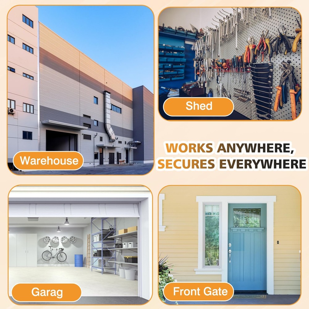 Key Lock Box, Lock Box for Keys with Code, Wall Mount Key Lockbox with Remova...