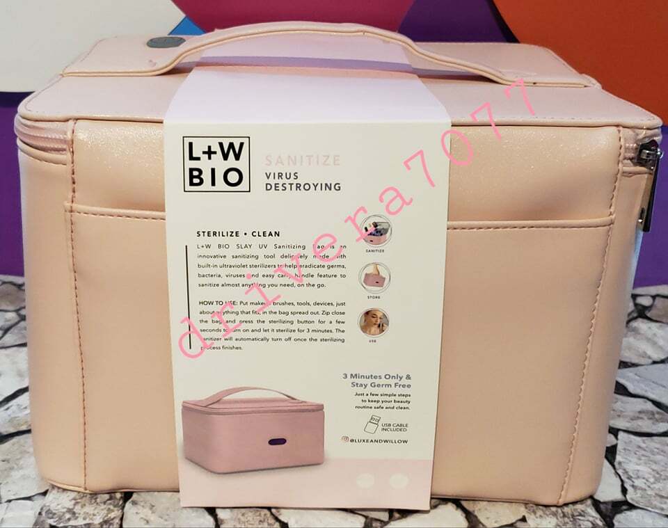 Luxe + Willow SLAY UV-Sanitizing Cosmetic Bag