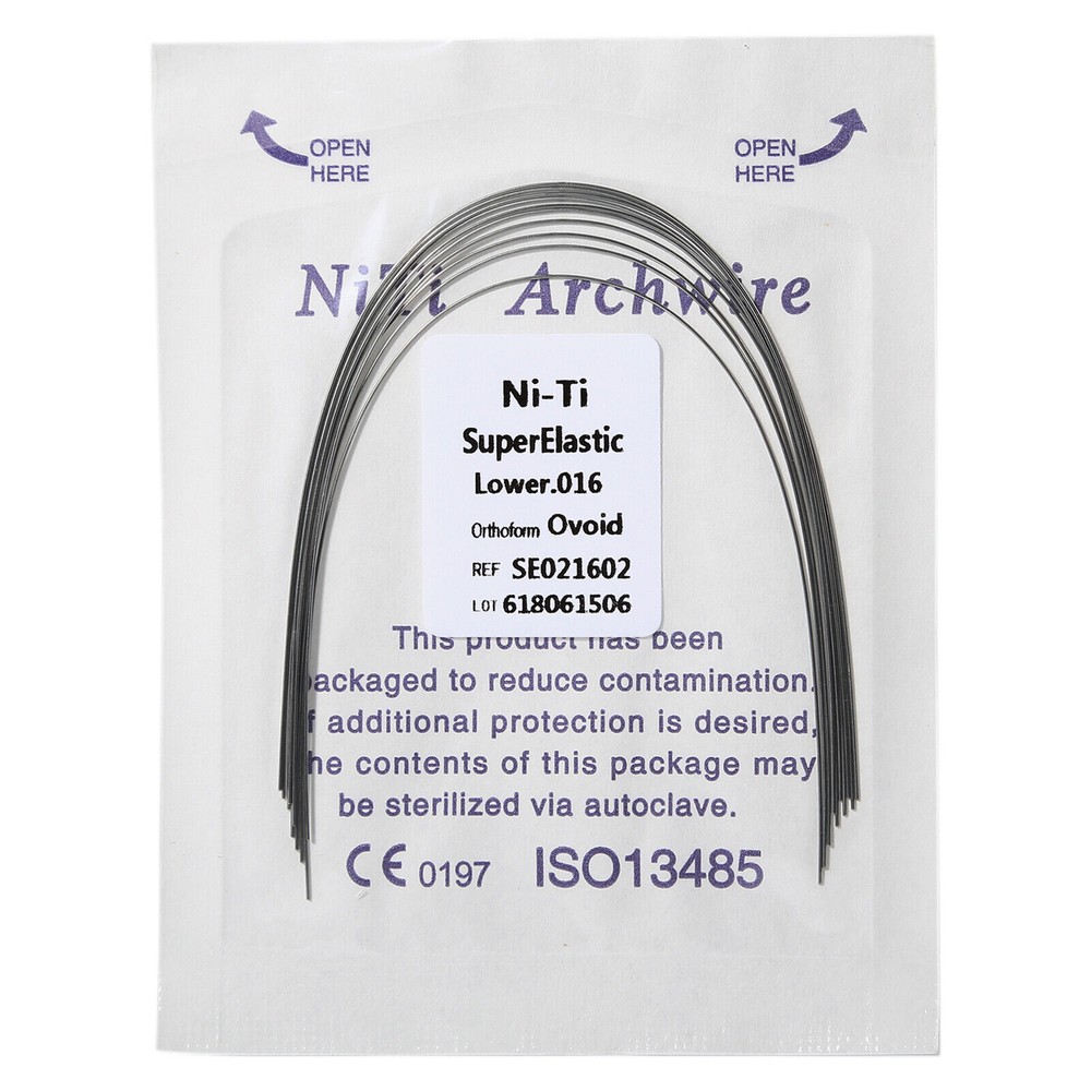 Dental Ortho Niti Super Elastic Ovoid/Square/Natural Rectangular/Round Arch Wire
