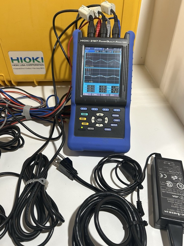 Hioki 3197 Three Phase HandHeld Power Quality Analyzer Meter