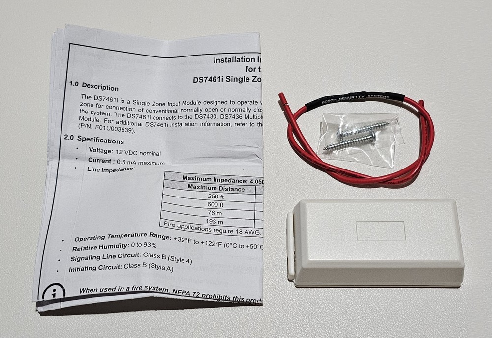 New Bosch DS7461I Single-Zone Input Module - Fast Shipping!
