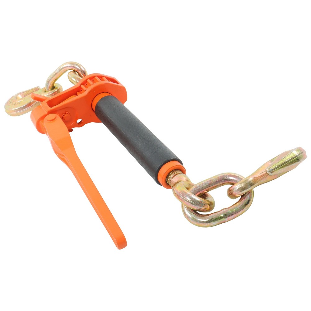 Heavy Duty Orange Folding Chains 2PCS 5/16" & 3/8" G70 for Towing Securing