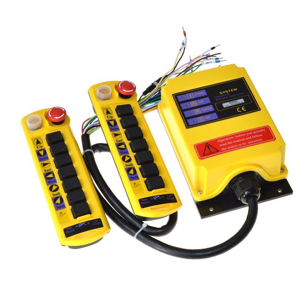 PISO B200S 2-Speed 2-Transmitter 6-Channel Hoist Crane Radio Remote Controller