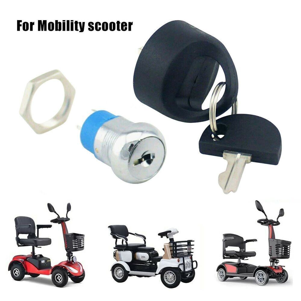 Replacement Mobility Scooter Spare Start On/Off Ignition Switch 2 Keys FOR-PRIUU