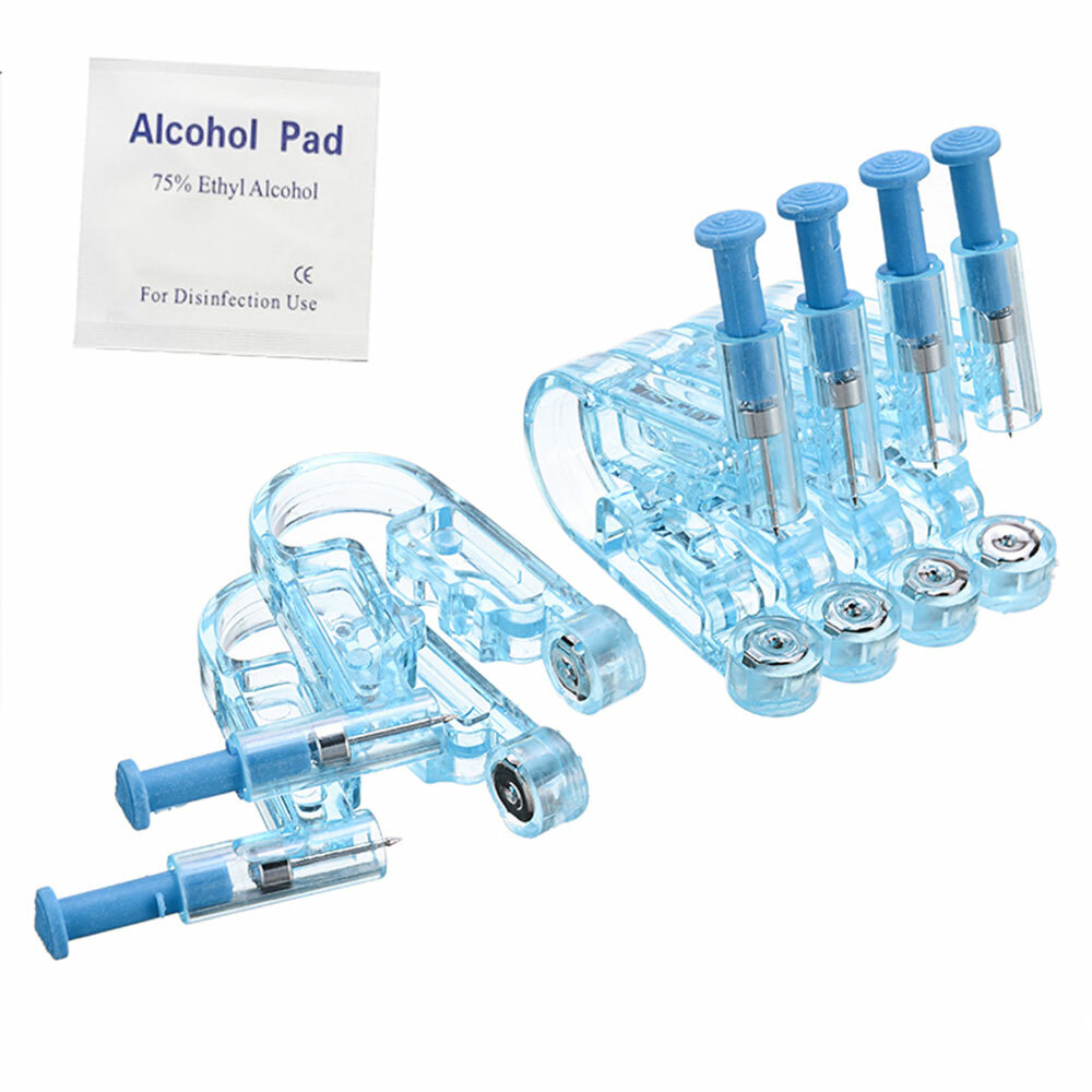 10/20PC Ear Stud Piercing Gun Ear Stud Unit Sterile Piercer Disposable Body Tool