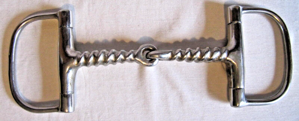 5” Corkscrew English Hunter D-Ring Snaffle Bit