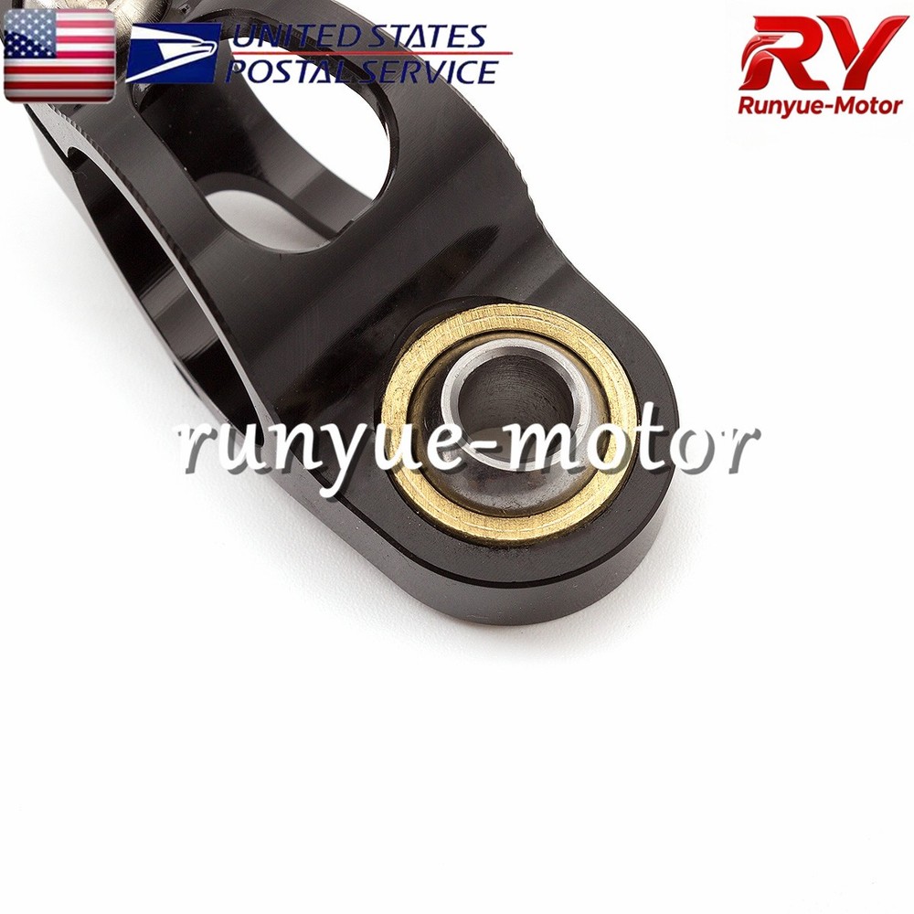 Gray CNC Adjustable Steering Damper Stabilizer Linear Control Universal Aluminum