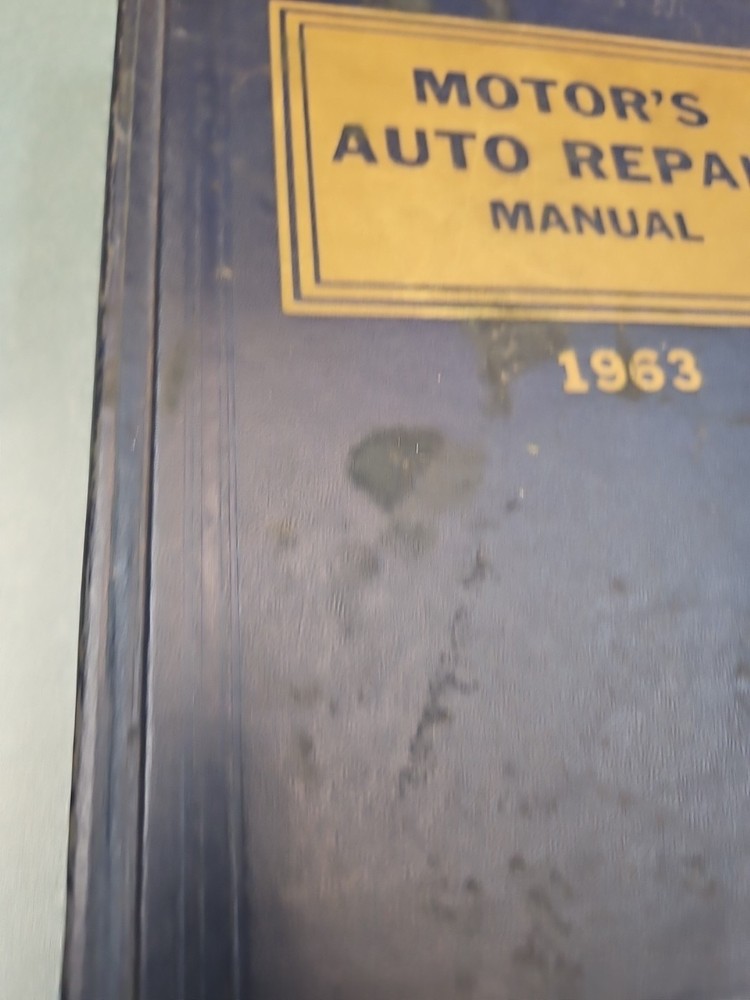 Motor’s Auto Repair Manual 1963