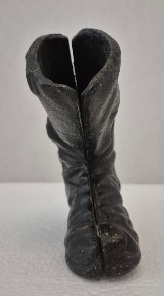Antique Cast Iron Boot Match/Toothpick Holder