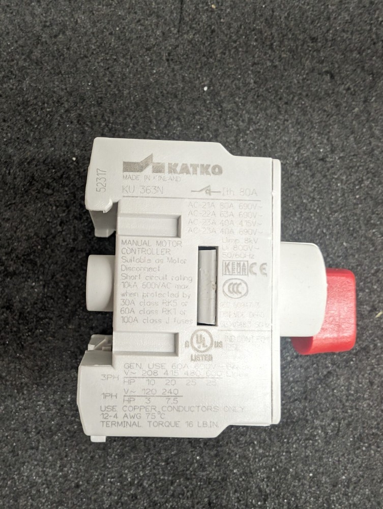 New, Altech, KU363N, SWITCH 600V 63A