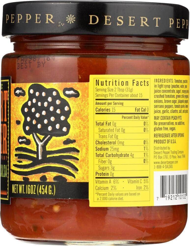 Desert Pepper Peach Mango Salsa - Medium - 16 oz (Pack of 6)