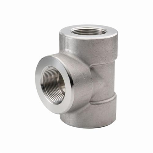 Merit Brass 3406D-08 Pipe Tee 1/2" SS 3000 lb FNPT Connection