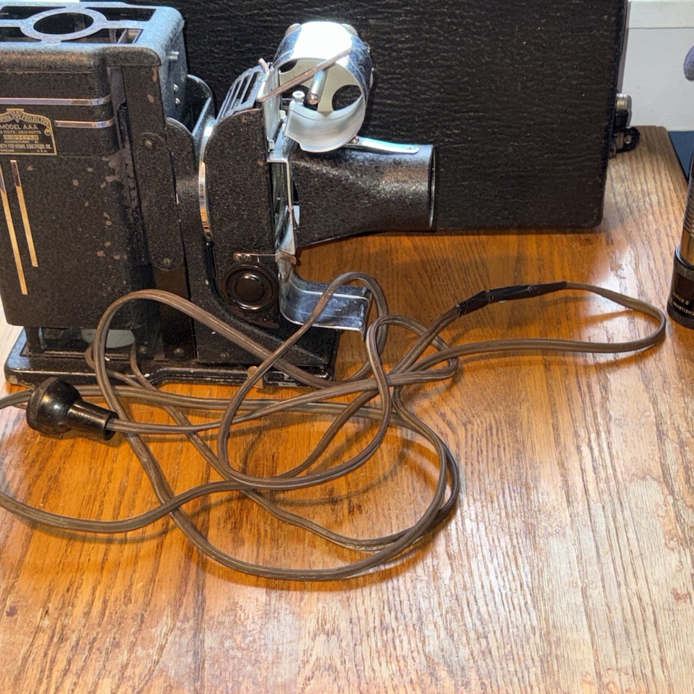 Antique Tri-Purpose projector model AAA 115 Volt. Tested Works!