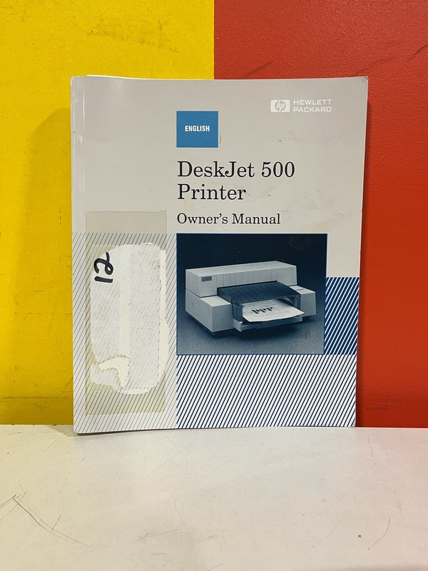 HP DeskJet 500 Printer Owner's Manual