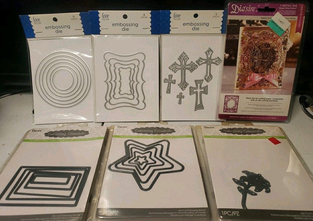 7 Sets of  Embossing Die New